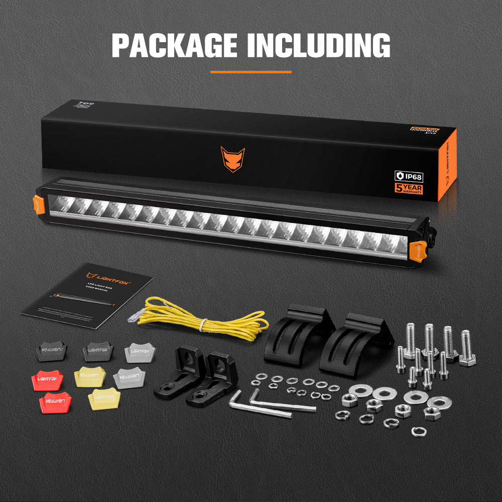 Lightfox Vertex Series 21inch LED Light Bar With DRL 1Lux@345m IP68 8,551 LM