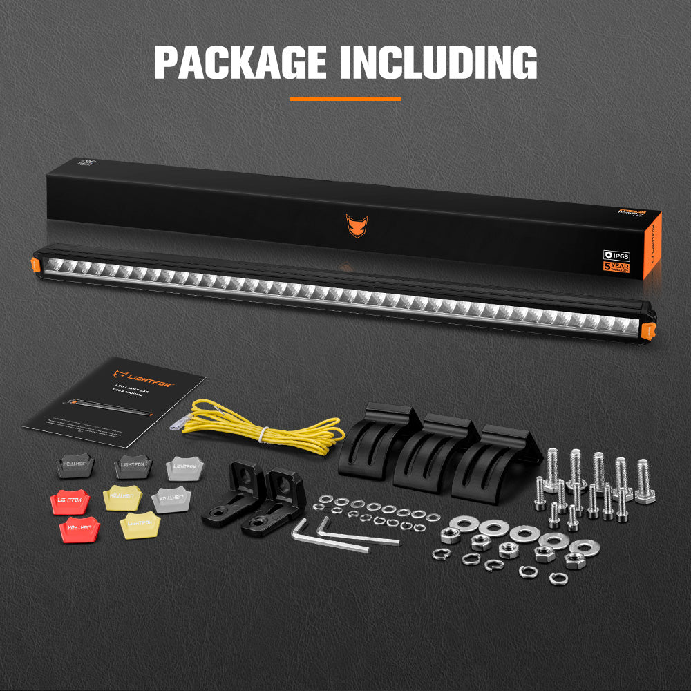 Lightfox Vertex Series 40inch LED Light Bar With DRL 1Lux@473m IP68 17,215 LM