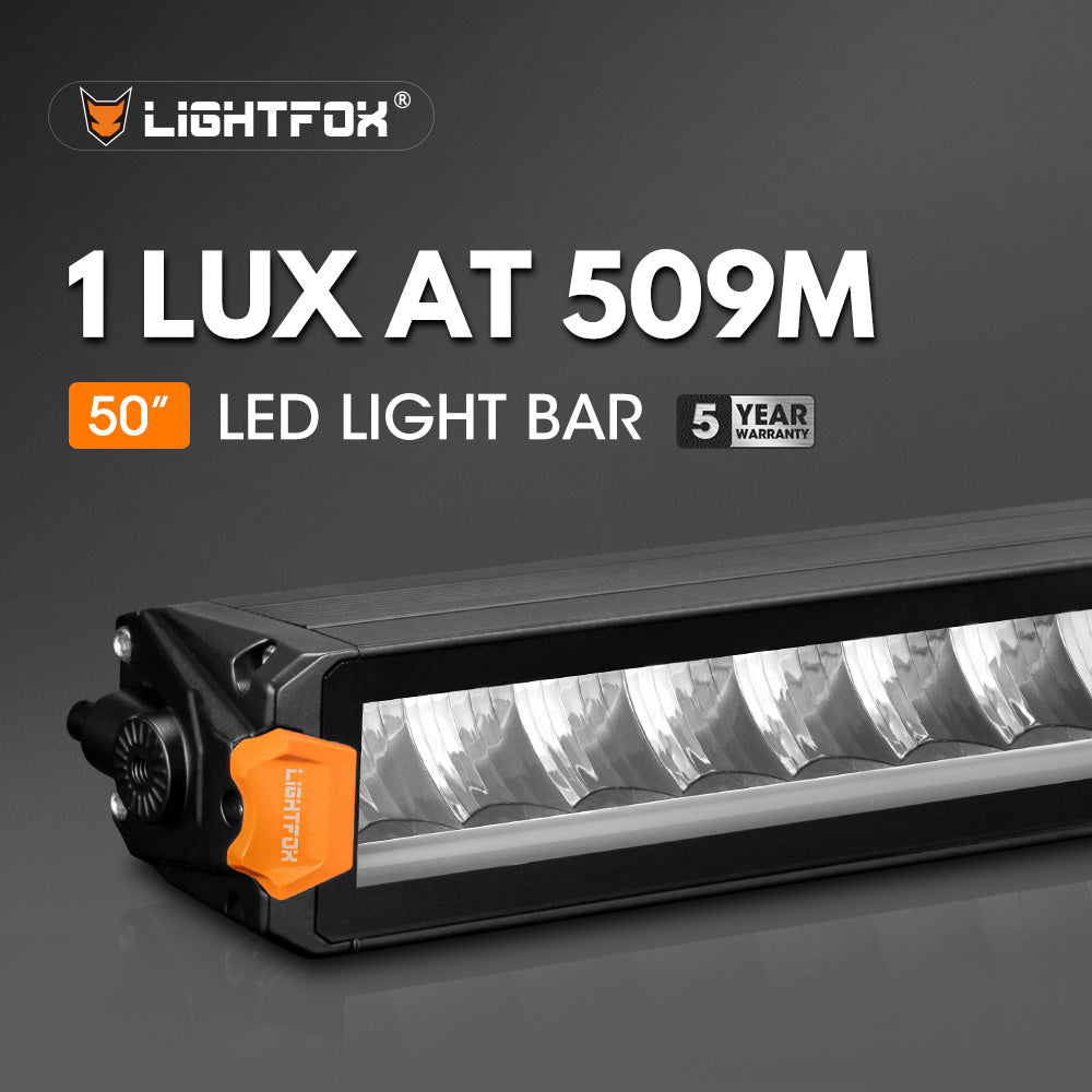 Lightfox Vertex Series 50inch LED Light Bar With DRL 1Lux@509m IP68 21,980 LM