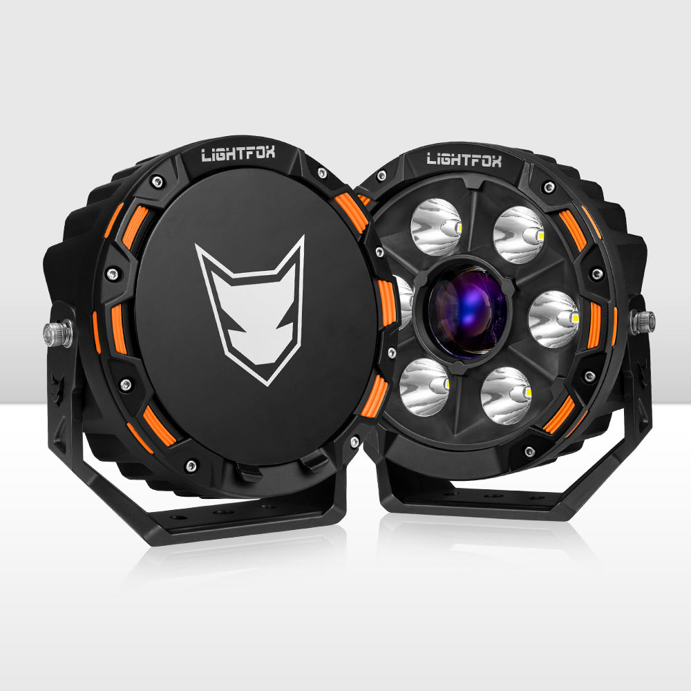 Lightfox Meteorx 7inch Osram LED Driving Light 1 Lux @ 1,796m IP68 15,208 Lumen