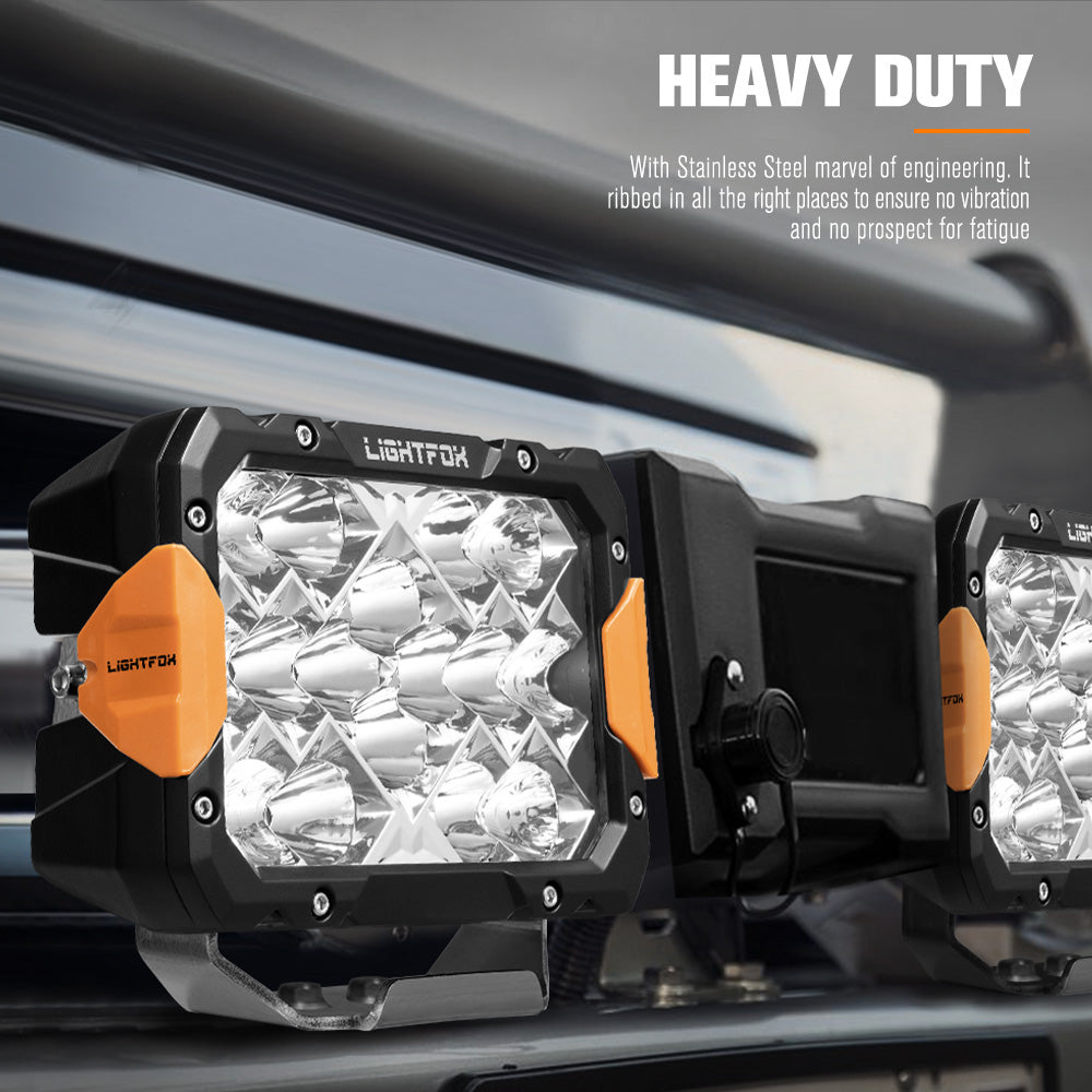 LIGHTFOX Pegasus Series 9inch Osram LED Driving Lights 1 Lux @ 820m 13,560 lumens