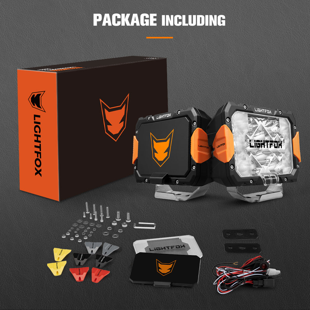 LIGHTFOX Pegasus Series 9inch Osram LED Driving Lights 1 Lux @ 820m 13,560 lumens