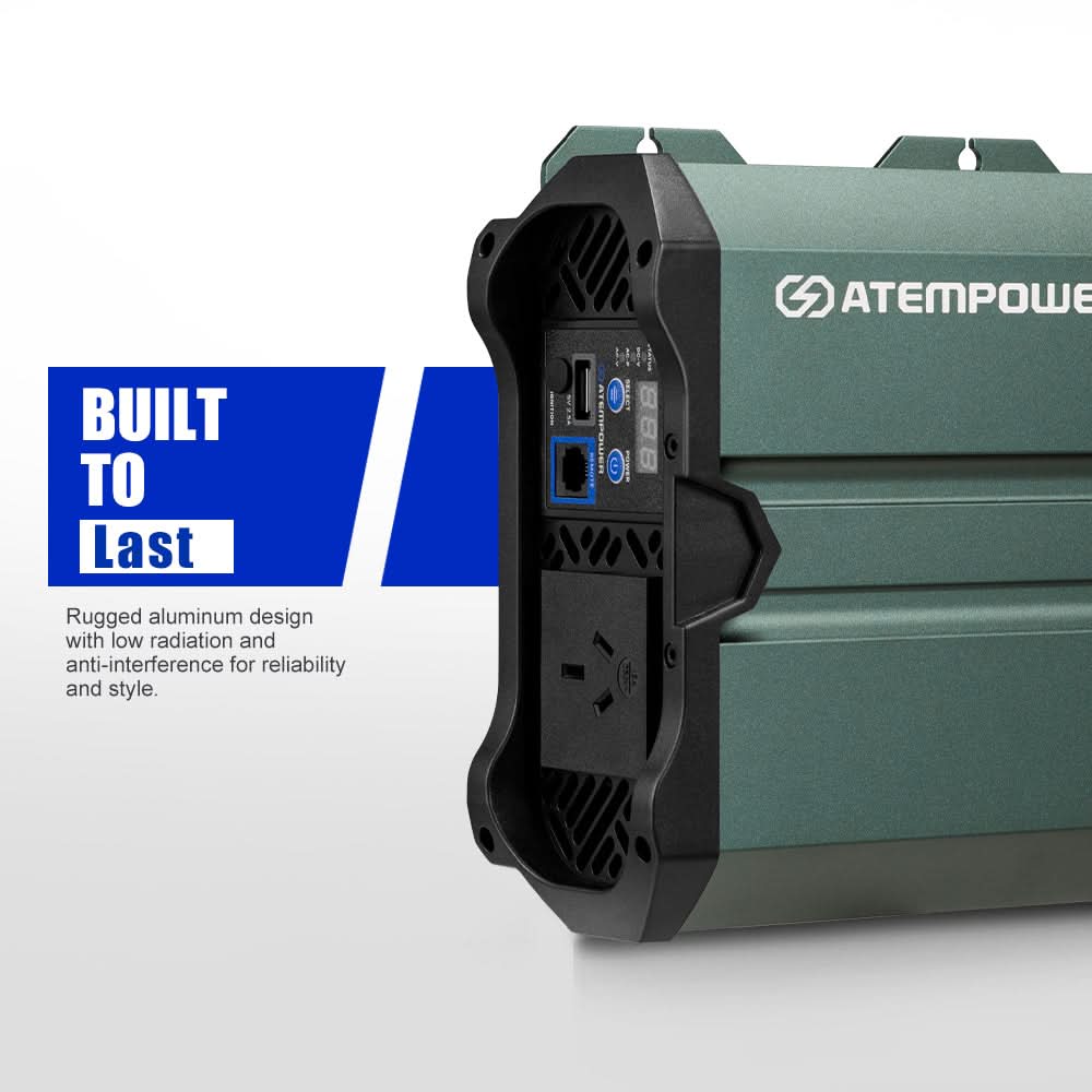 Atem Power Pure Sine Wave Inverter 1000W/1500W/2000W/2500W Remote 12V