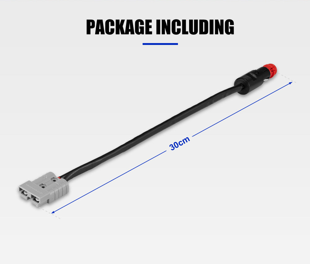 Atem Power 50A Anderson Style Plug To Cigarette Socket Adapter Plug Cable Lead
