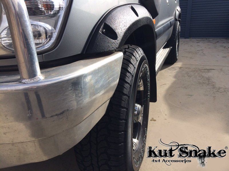 Kut Snake Flares for Nissan Patrol GU Series 1 2 3, 1997-2004 Full Set 4 ABS