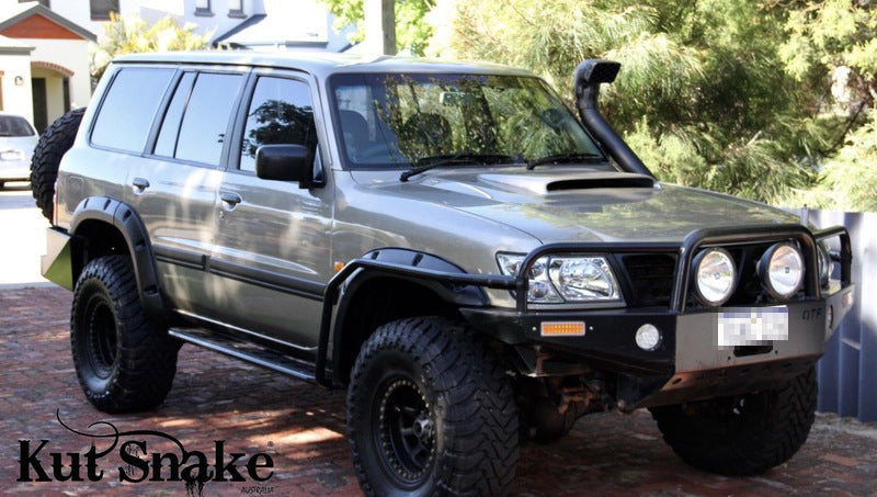 Kut Snake Flares for Nissan Patrol GU Series 1 2 3, 1997-2004 Full Set 4 ABS