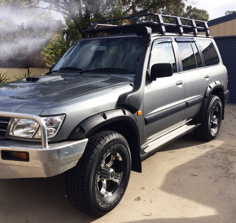 Kut Snake Flares for Nissan Patrol GU Series 1 2 3, 1997-2004 Full Set 4 ABS