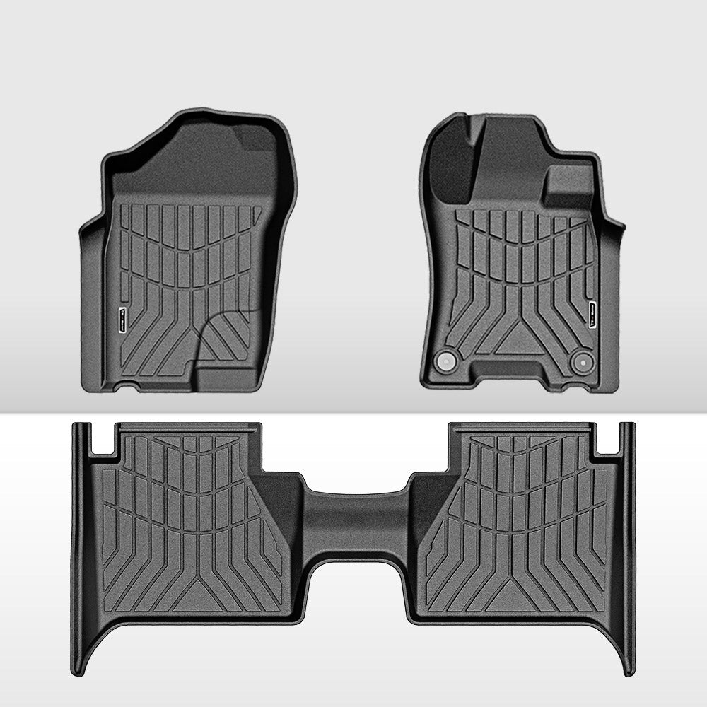 KIWI MASTER 3D TPE Floor Mats With Cup Holder for Nissan Navara NP300 D23 2015-Current