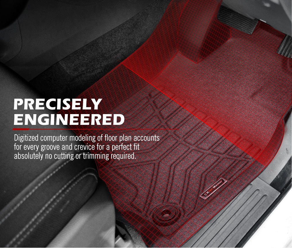 KIWI MASTER 3D TPE Car Floor Mats Liner fit Toyota Landcruiser Prado 150 MY 2013-Current