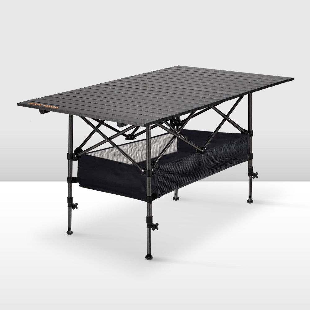 San Hima Folding Camping Table Adjustable Aluminium Portable Outdoor B