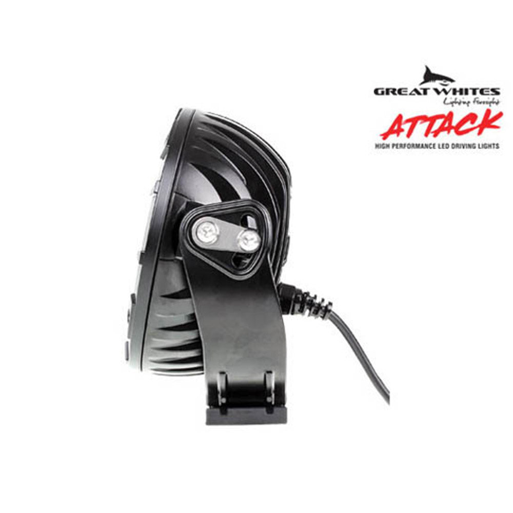 Great Whites 170mm Round Driving Lights Pair 4WD 4X4 Offroad Spotlight
