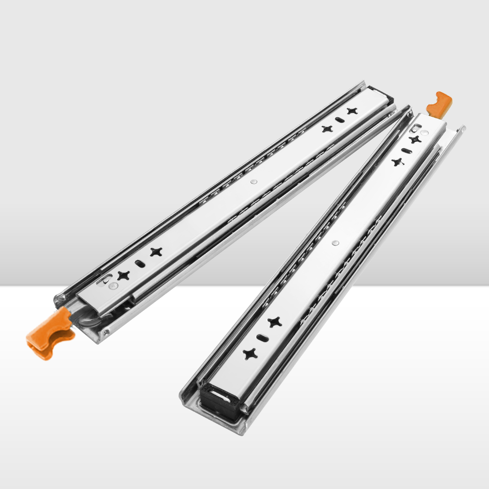 San Hima 2x 125kg Locking Drawer Slides / Runners 356mm to 1016mm