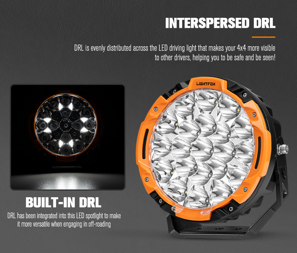 Lightfox Starrix 7inch Osram LED Driving Light 1Lux@1,287M IP68 15,366 lumen