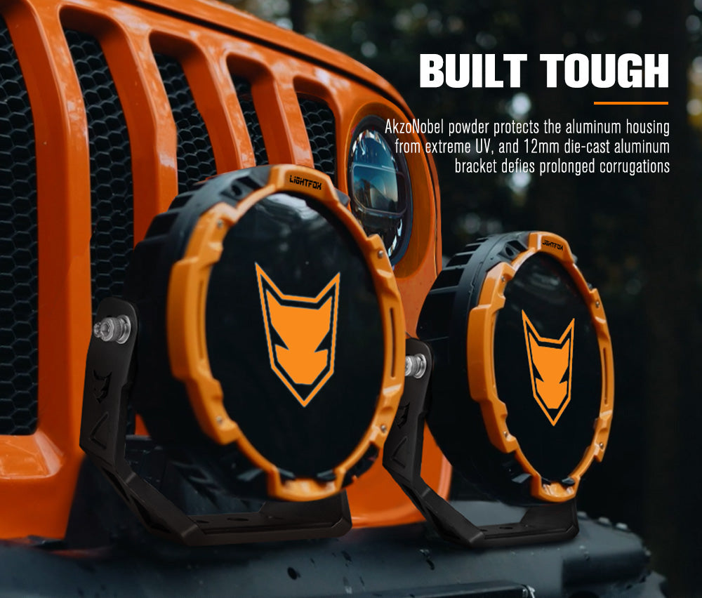 Lightfox Starrix 7inch Osram LED Driving Light 1Lux@1,287M IP68 15,366 lumen