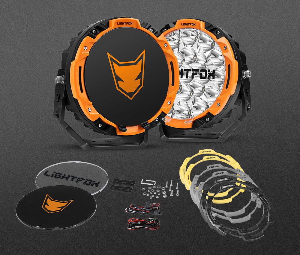 Lightfox Starrix 7inch Osram LED Driving Light 1Lux@1,287M IP68 15,366 lumen