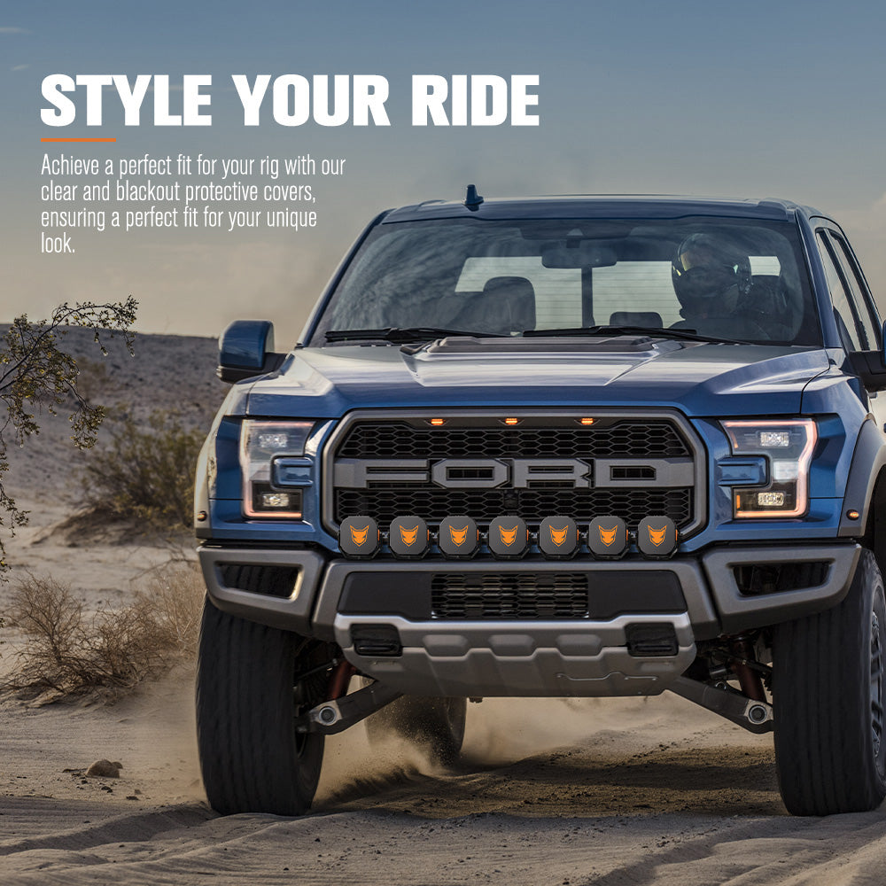 LIGHTFOX Cygnus Pair 5inch Osram LED Pod Lights 1Lux@651m IP68 14,106LM