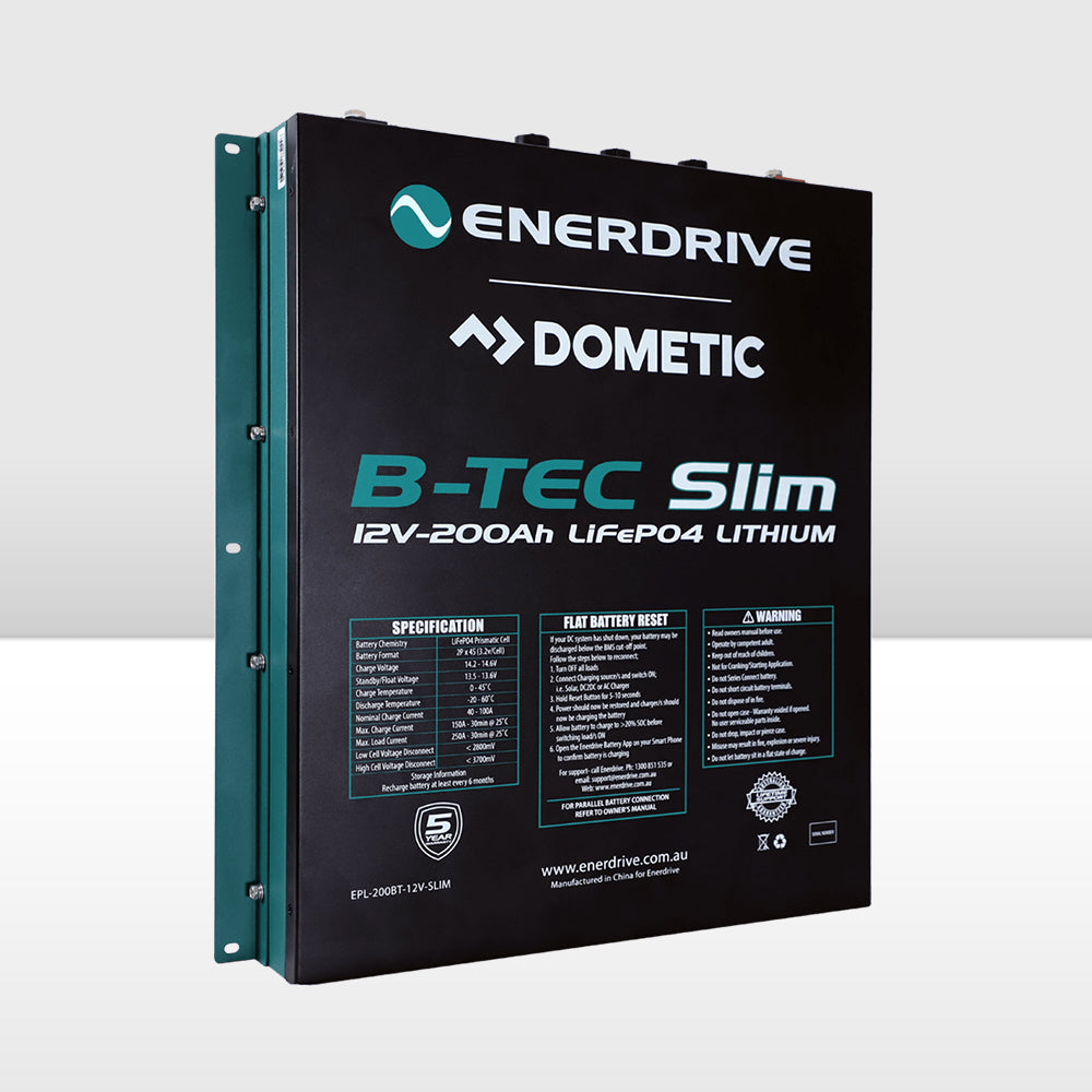 ENERDRIVE B-TEC 200A 12V Lithium Slim Metal Case