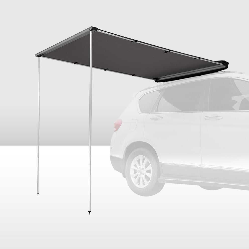 San Hima Car Side Awning Pull-out Telescoping Poles Waterproof Car