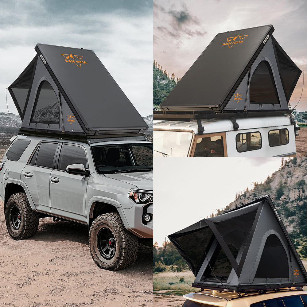 San Hima Kalbarri Lite Roof Top Tent Hardshell With Ladder Camping 4WD