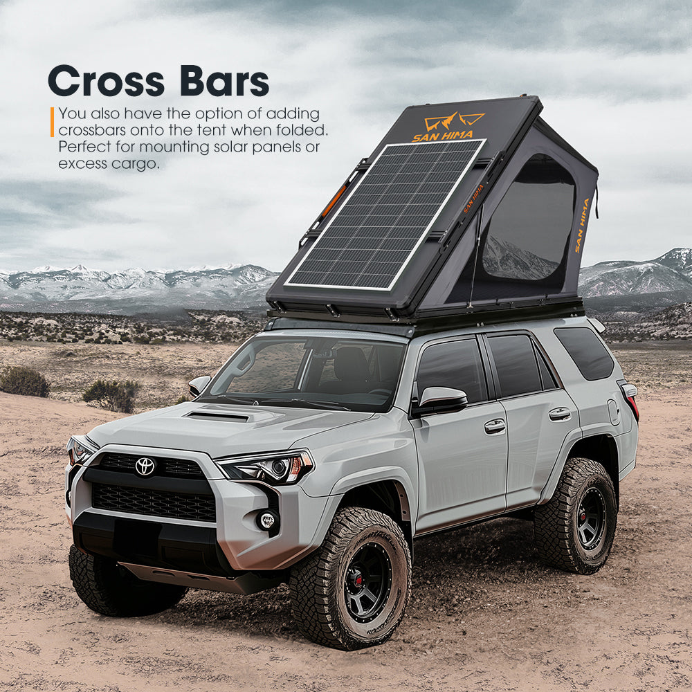 San Hima Kalbarri Gen 2 Roof Top Tent Hard Shell With Ladder + 200W Solar Panel