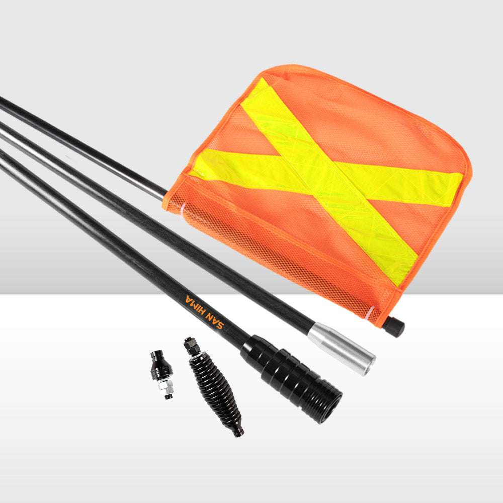 San Hima 3x1M 4WD Recovery Sand Flag Safety Flag Quick Connector