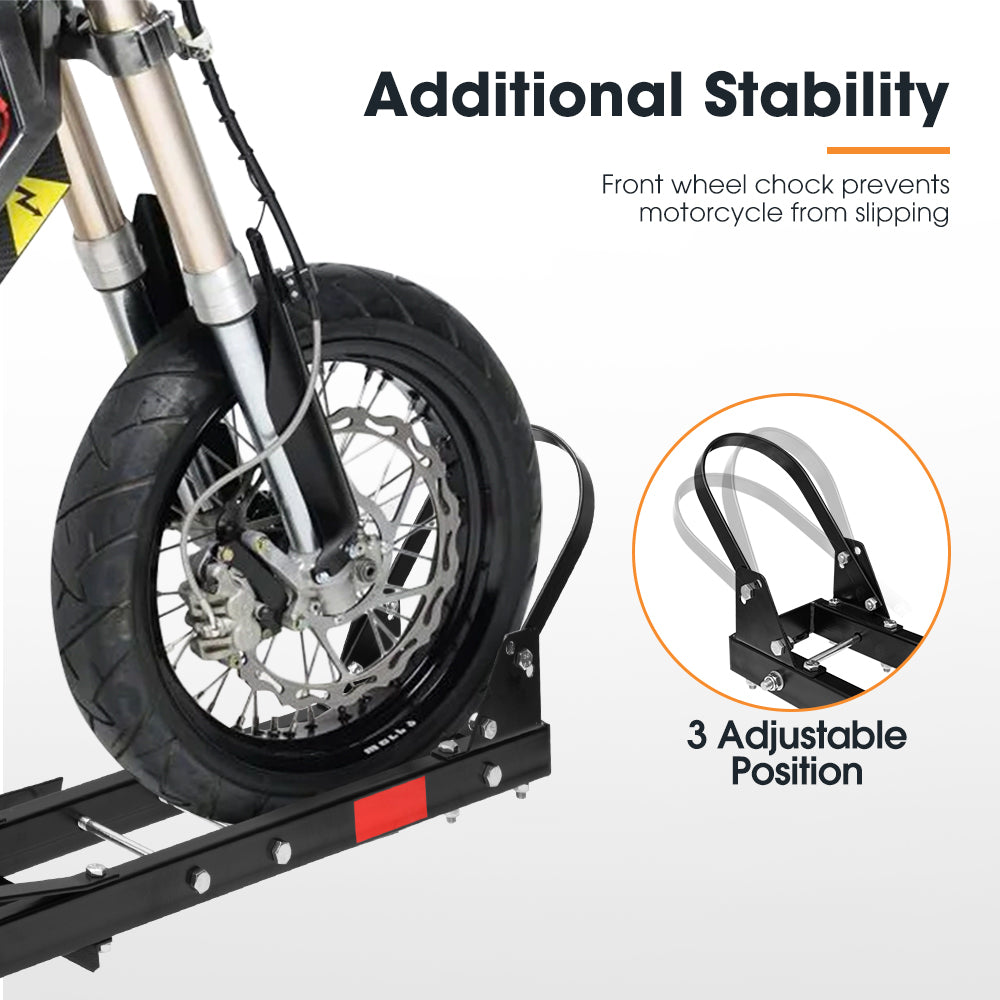 Motorcycle Motorbike Carrier Rack Dirt Bike Ramp Steel 2 inch Towbar