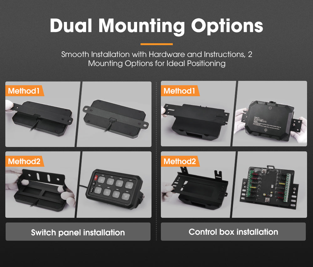 San Hima 12 Gang Bluetooth Switch Panel 12V/24V ON-OFF LED Control For Boat Car