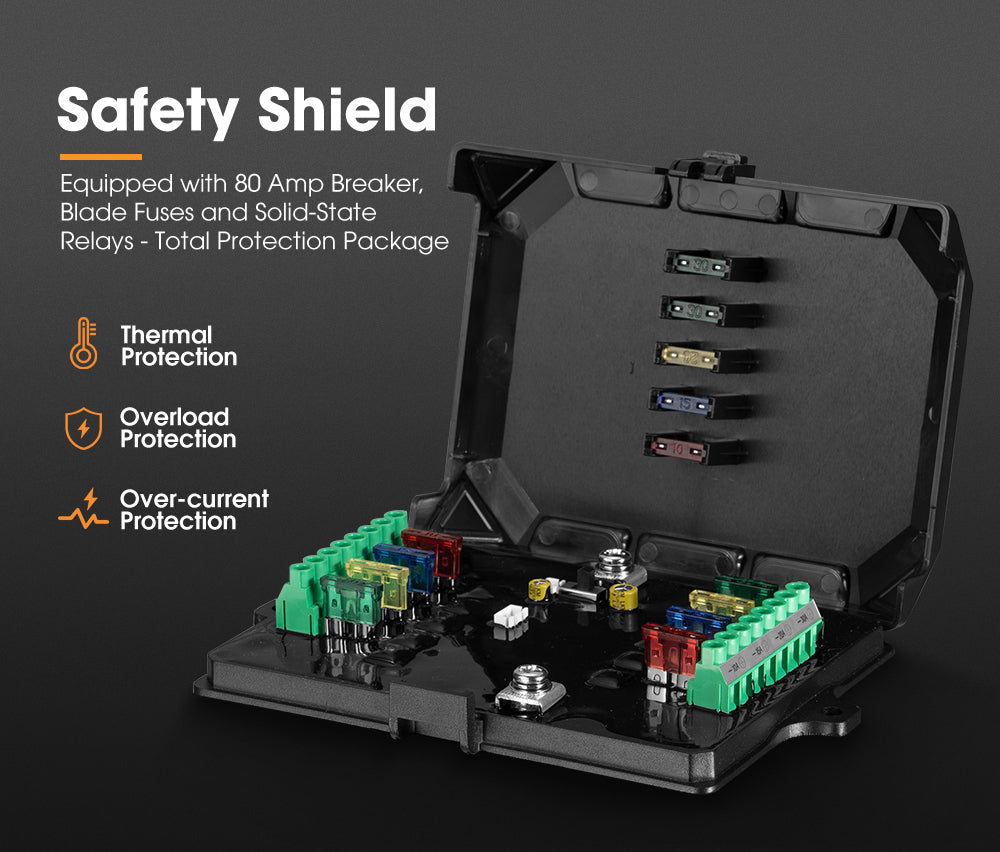 San Hima 8 Gang Bluetooth Switch Panel 12V/24V ON-OFF LED Control For Boat Car