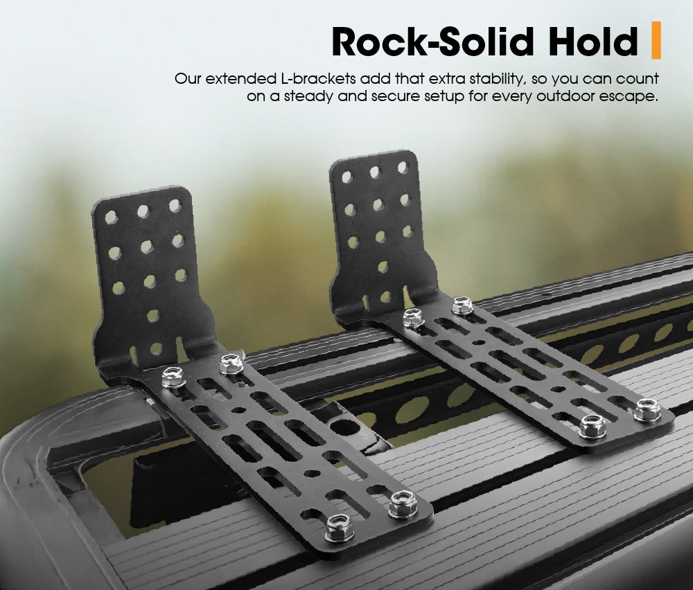 San Hima 4X Long Awning "L" Bracket For 180 & 270 Awnings Powder Coated Steel 4X4