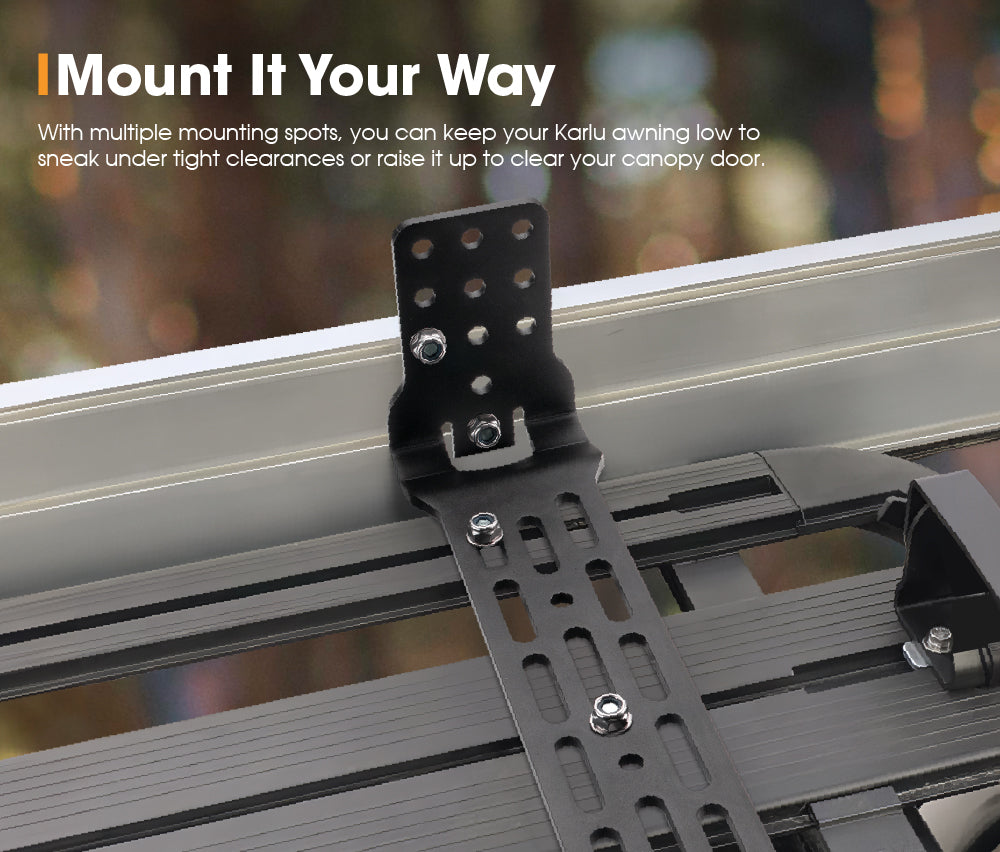 San Hima 4X Long Awning "L" Bracket For 180 & 270 Awnings Powder Coated Steel 4X4