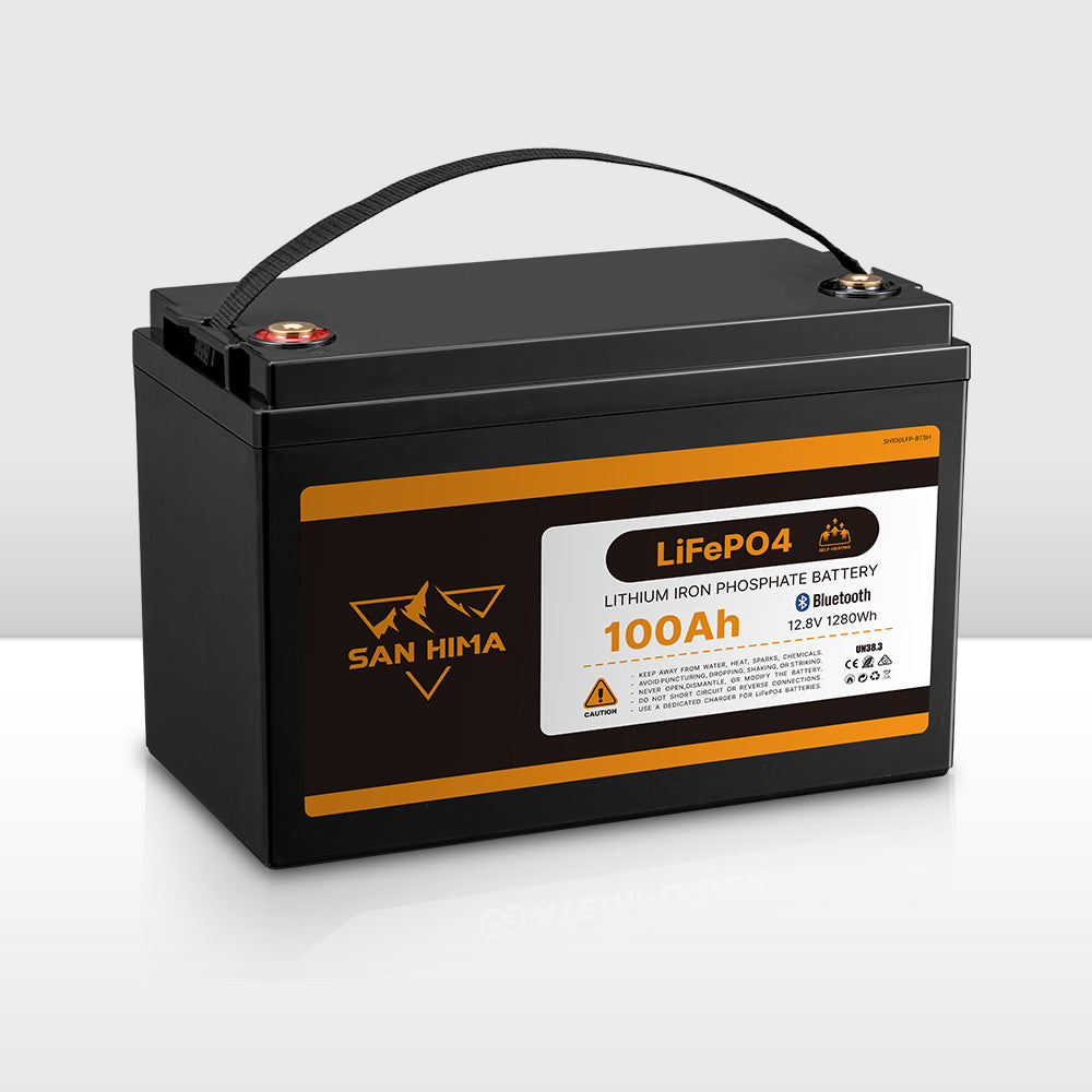 San Hima 12V 100Ah/200Ah Lithium Battery BMS LiFePO4 Self-heating w/