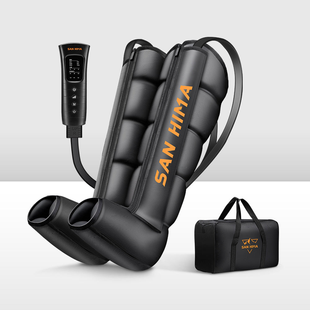 San Hima Air Compression Recovery Boots Full Leg Massager for Circulation Large