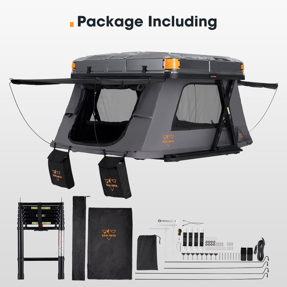 San Hima Kosci E-rise Electric Rooftop Tent Hardshell Automatic Camping Outdoor