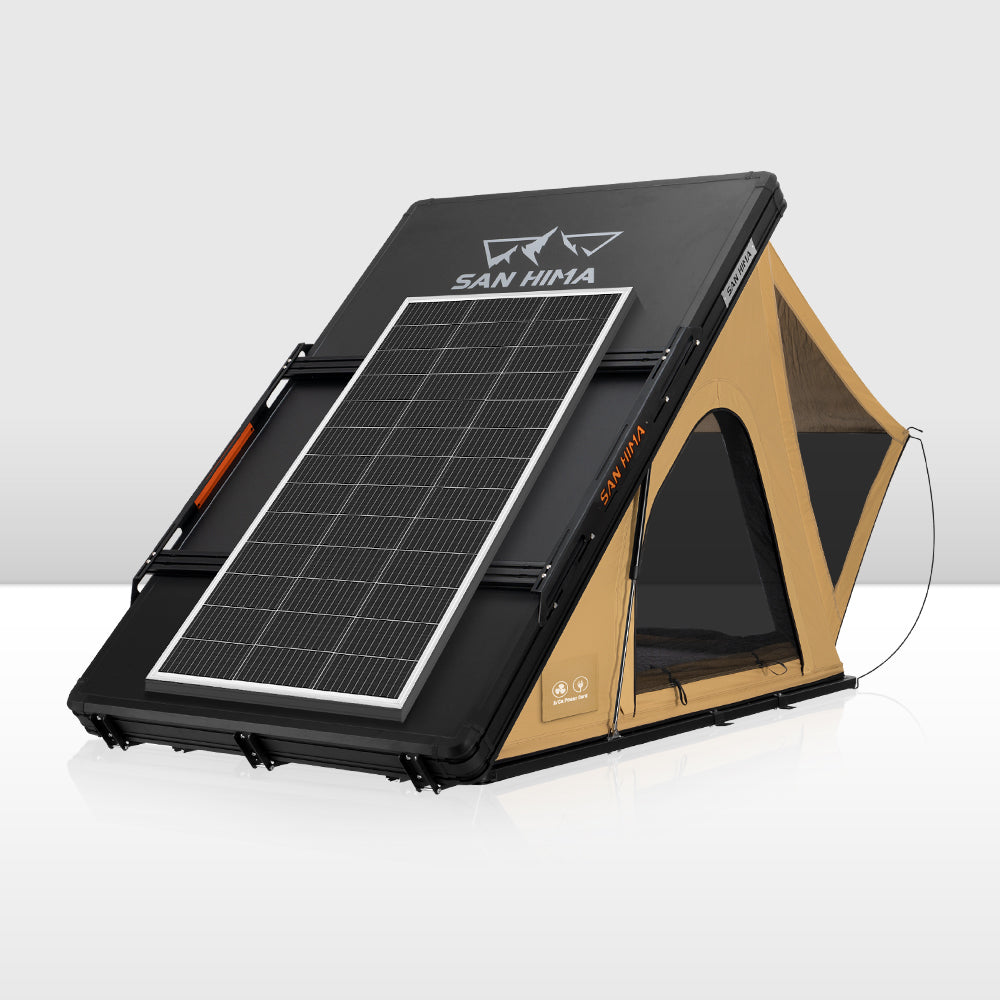 San Hima Kalbarri Lite Gen 2 Rooftop Tent + Rack & Ladder + 200W Solar Panel