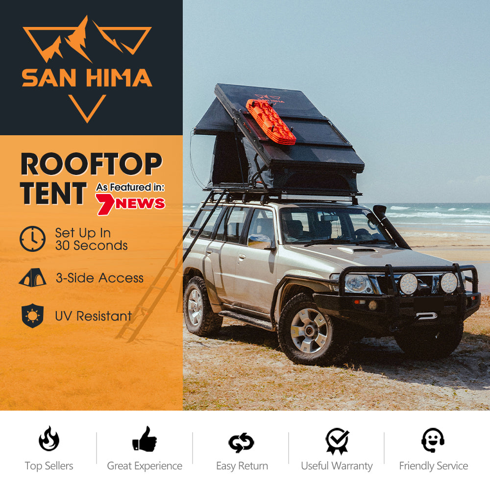 San Hima Kalbarri X Rooftop Tent Hardshell With Ladder Camping 4WD 4x4