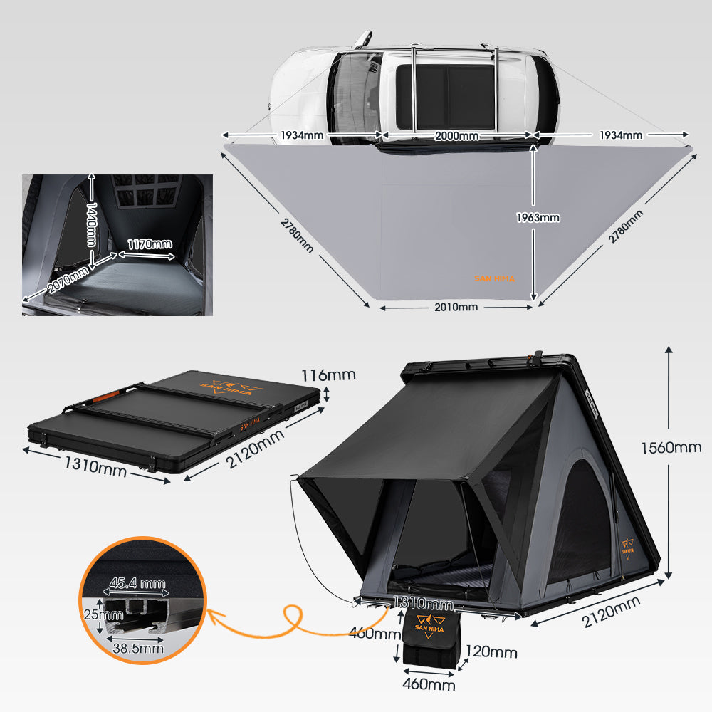 San Hima Kalbarri Lite & 180° Side Awning Bundle Saver