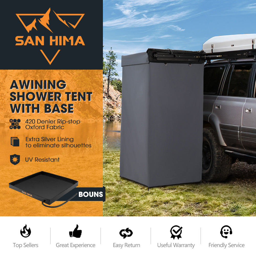 San Hima Shower Awning Instant Ensuite Tent Fold-Out Camping & Shower Tent Base