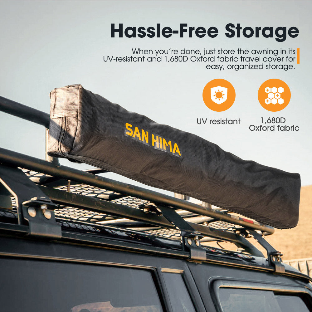 San Hima Shower Awning Tent Instant Ensuite Fold-Out & 8L Gas Hot Water Heater