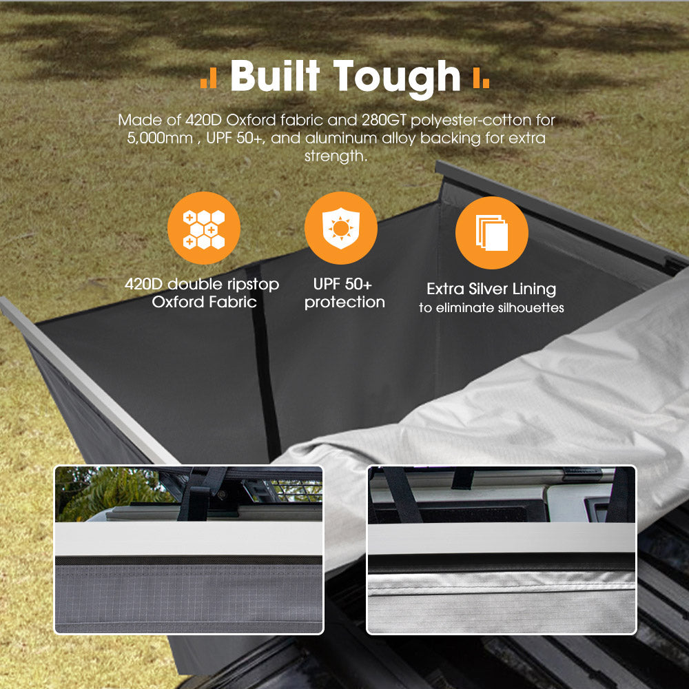 San Hima Shower Awning Tent Instant Ensuite Fold-Out & 8L Gas Hot Water Heater