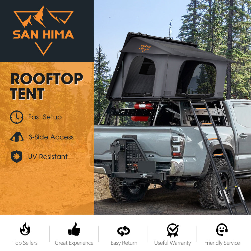 San Hima Kalbarri Side Rooftop Tent Hardshell With Ladder Waterproof Camping 4WD