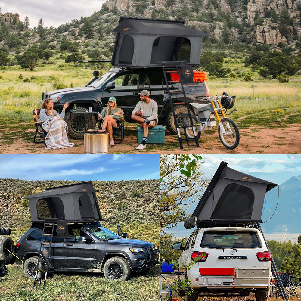 San Hima Kalbarri Side Rooftop Tent Hardshell With Ladder Waterproof Camping 4WD