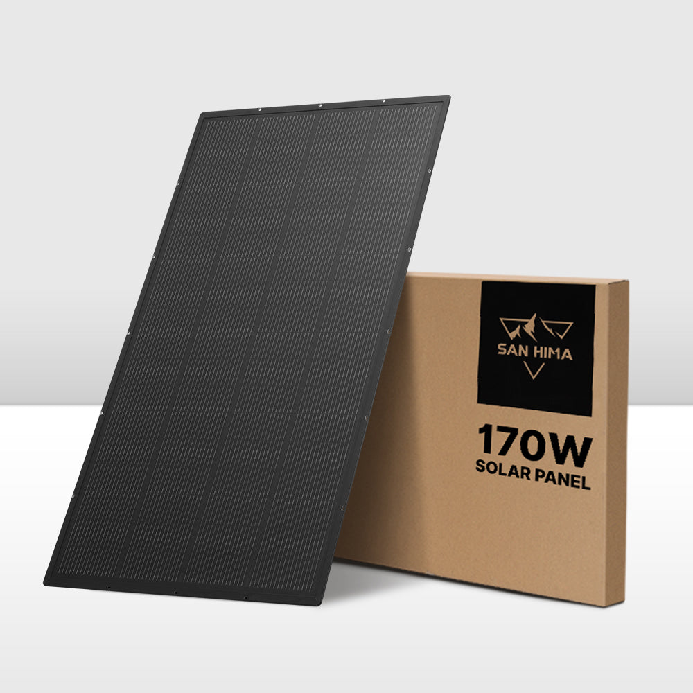 San Hima 170W 110W PERC Solar Panel Kit Mono Multi-busbar Tech Bypass Diode 5MM