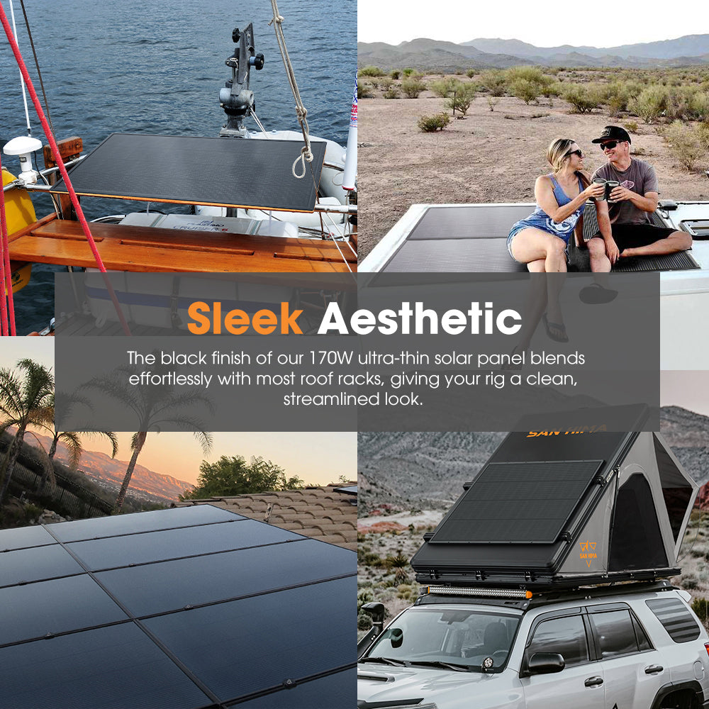 San Hima 170W 110W PERC Solar Panel Kit Mono Multi-busbar Tech Bypass Diode 5MM