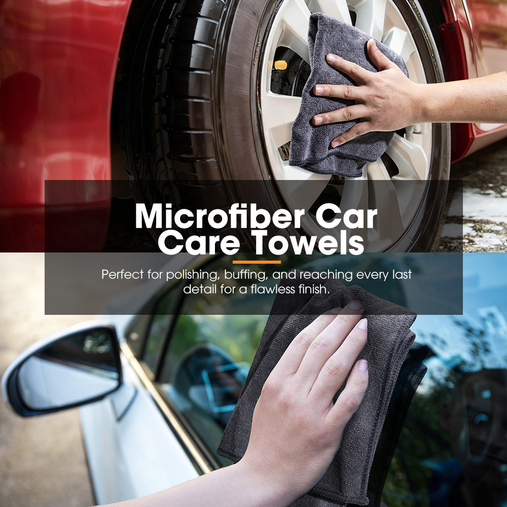 San Hima 10PCS Car Cleaning Kit Interior Exterior Detail Wash Polish Care Bucket