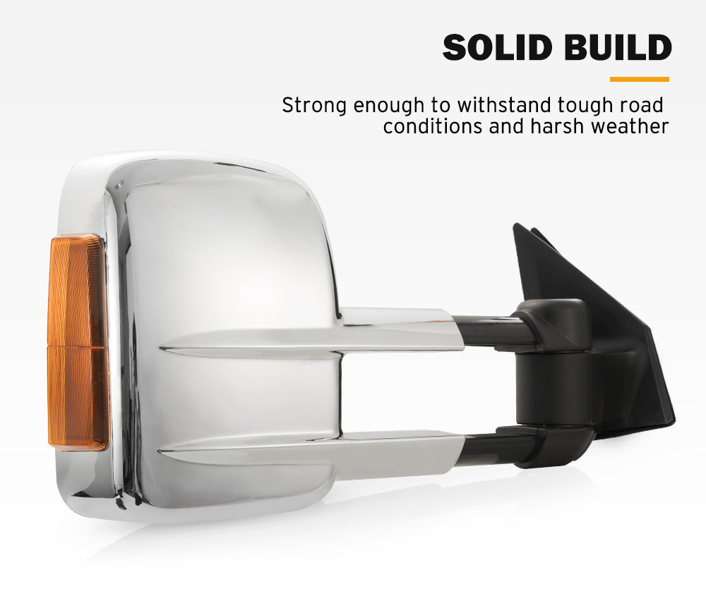 Pair Extendable Towing Mirror for Toyota Landcruiser 200 Series 2007-2021 with Indicator