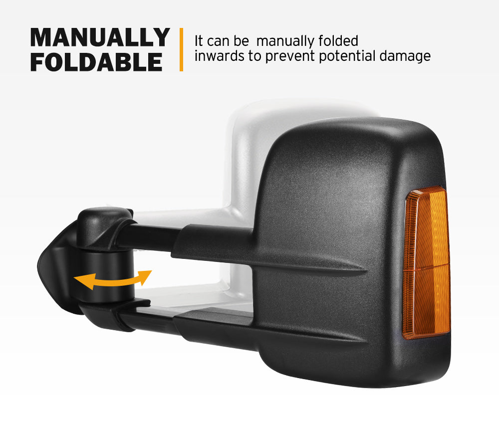 Pair Extendable Towing Mirrors For Range Rover Sport 2005-2013