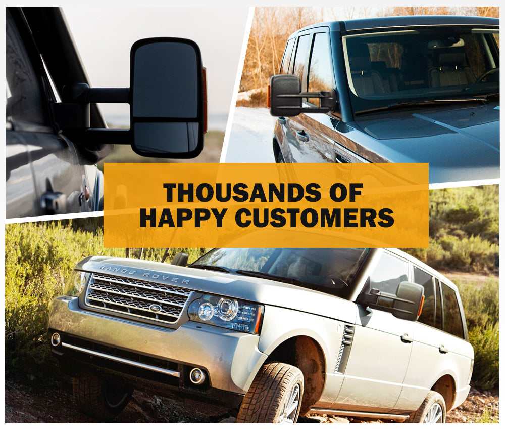 Pair Extendable Towing Mirrors For Range Rover Sport 2005-2013