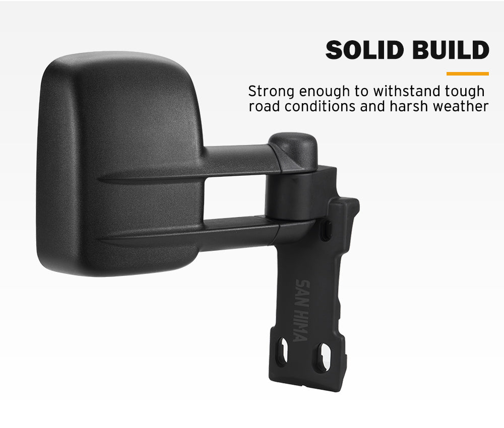 SAN HIMA Extendable Towing Mirrors Gen1 Pair For Toyota Landcruiser 70-79 1984-Current