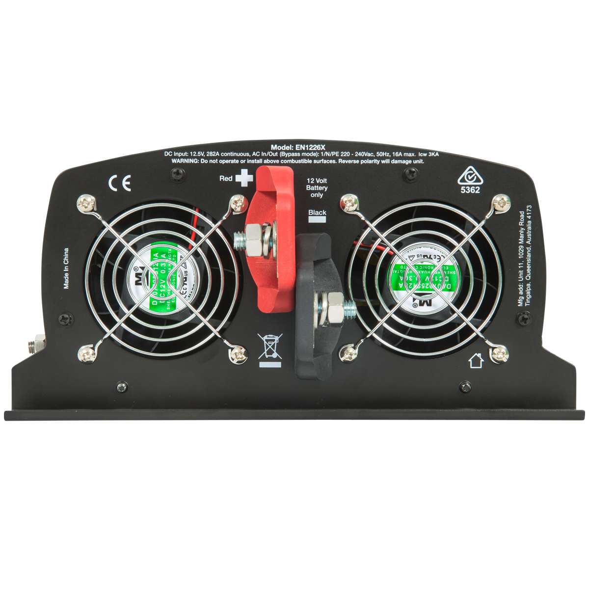ENERDRIVE EPOWER 2000W 12V Inverter With RCD & AC Transfer Switch