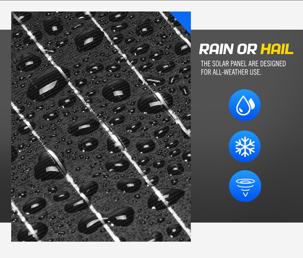 12V 300W Folding Solar Panel Blanket + DC to DC Battery Charger